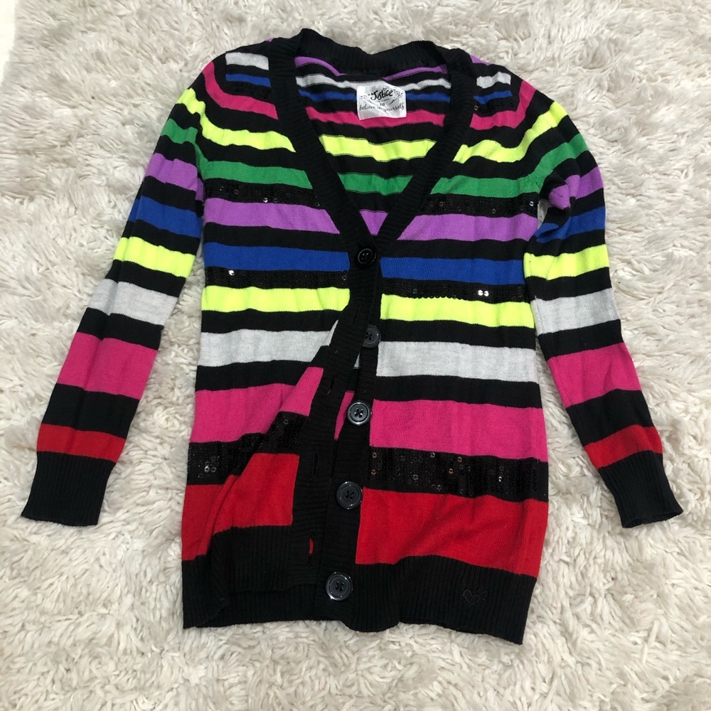 JUSTICE - Colorful cardigan